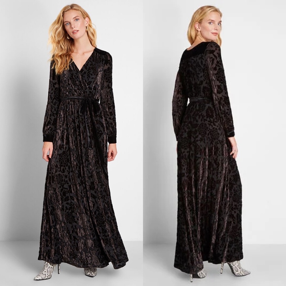 ModCloth Velvet Touch maxi dress